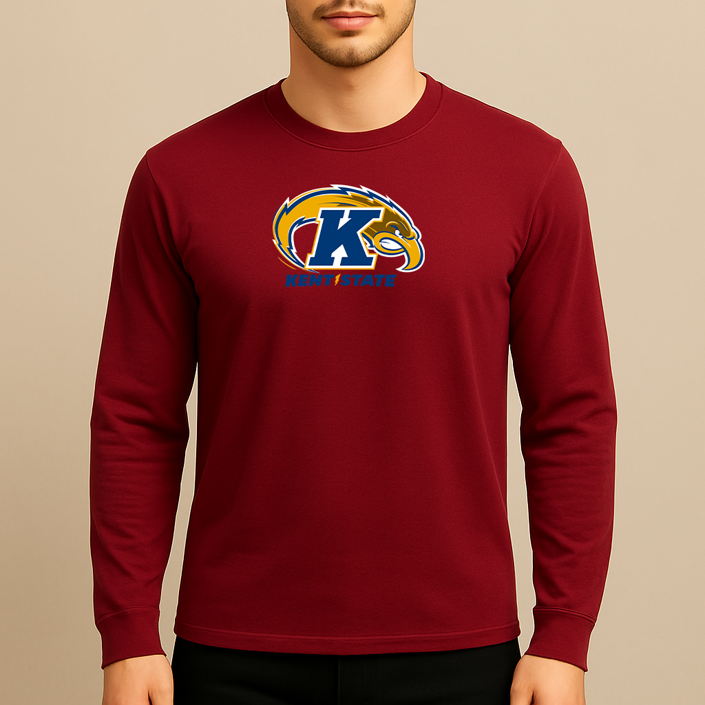 Men's Kent State Golden Flashes Logo Long Sleeve T-Shirt