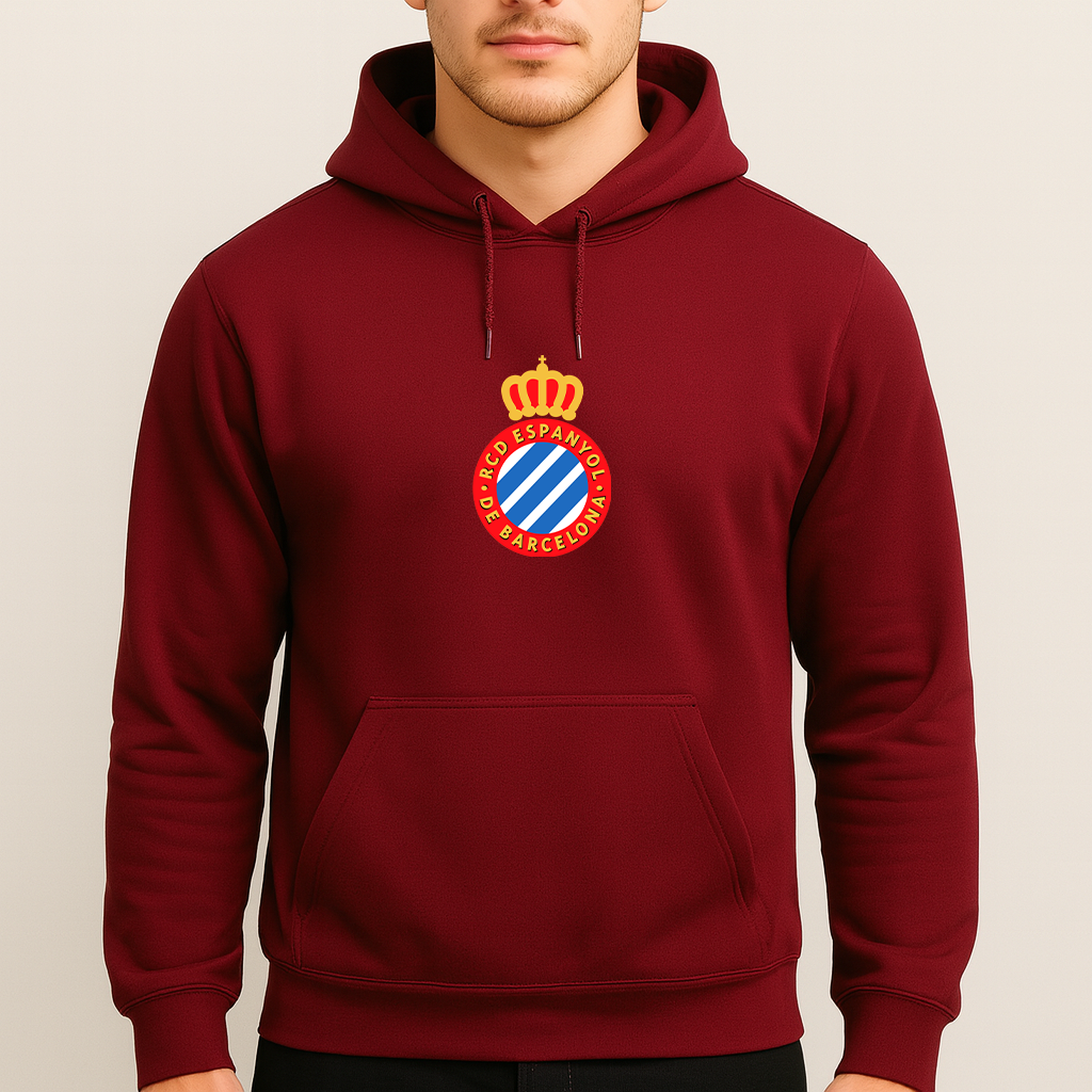 Men's Espanyol Soccer Logo Pullover Hoodie