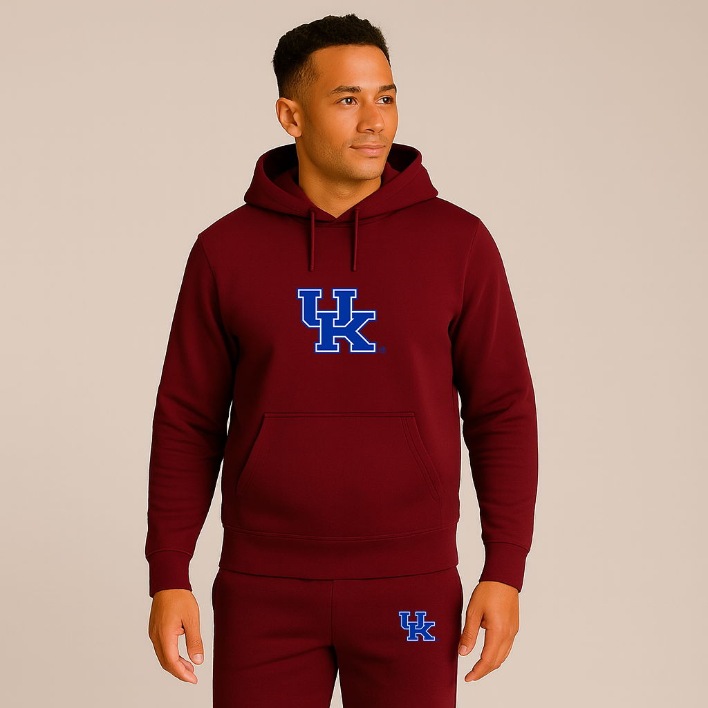 Men's Kentucky Wildcats Logo Hoodie Joggers Set