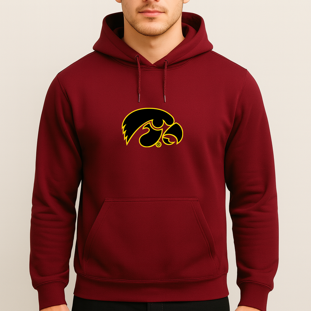 Men's Iowa Hawkeyes Logo Pullover Hoodie
