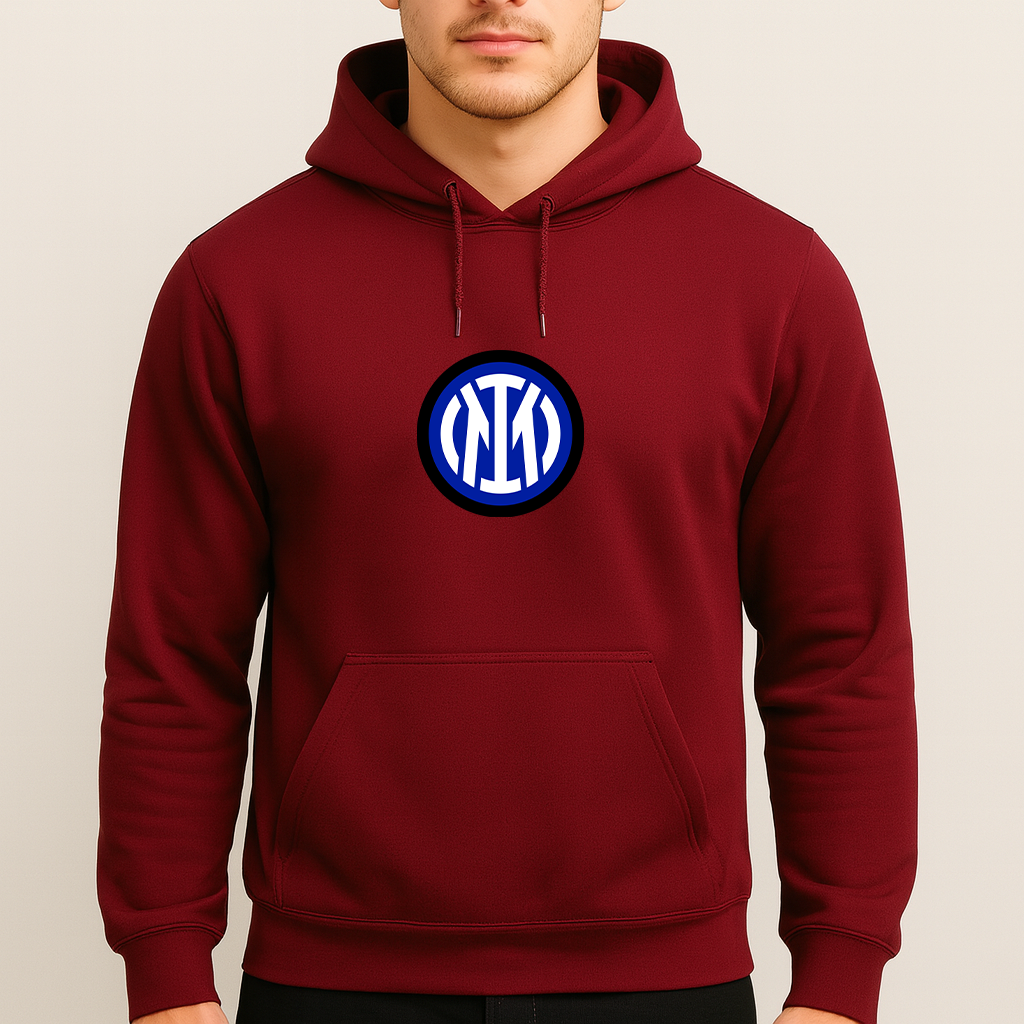 Men's Inter Milan 2025 Soccer Logo Pullover Hoodie