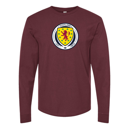 Men's Scotland National Soccer Team Long Sleeve T-Shirt