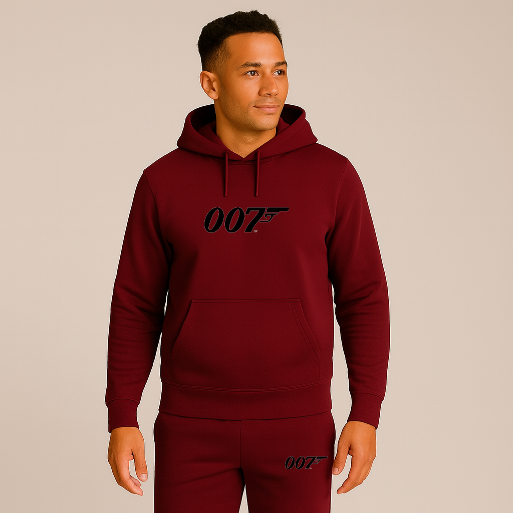 Men's 007 James Bond Movie Hoodie Joggers Set