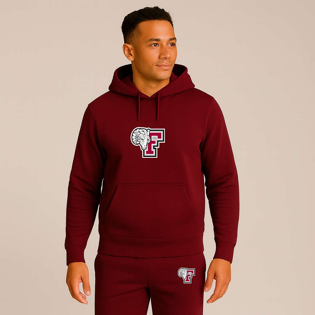 Men's Fordham Rams Logo Hoodie Joggers Set