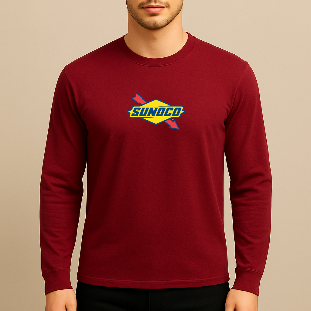 Men's Sunoco Gas Station Long Sleeve T-Shirt