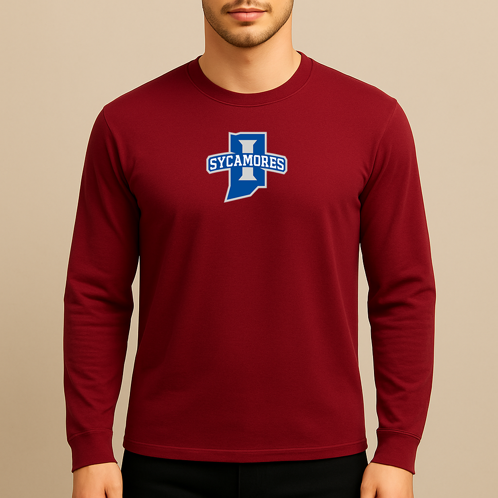 Men's Indiana State Sycamores Logo Long Sleeve T-Shirt