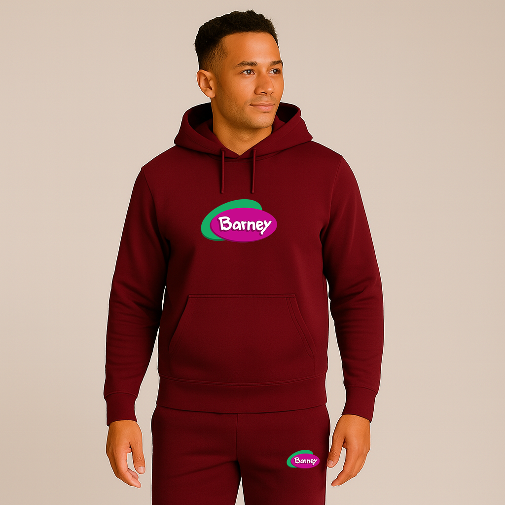 Men's Barney Show Hoodie Joggers Set