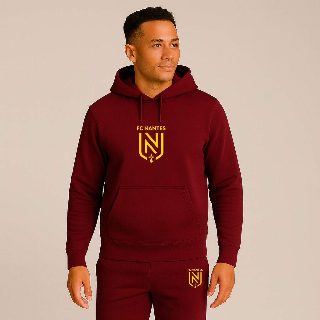Men's FC Nantes Soccer Logo Hoodie Joggers Set