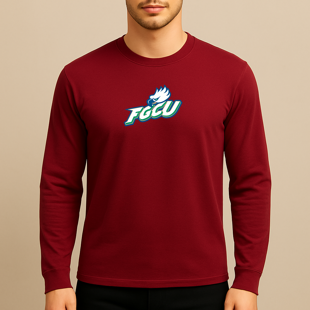 Men's Florida Gulf Coast Eagles Logo Long Sleeve T-Shirt