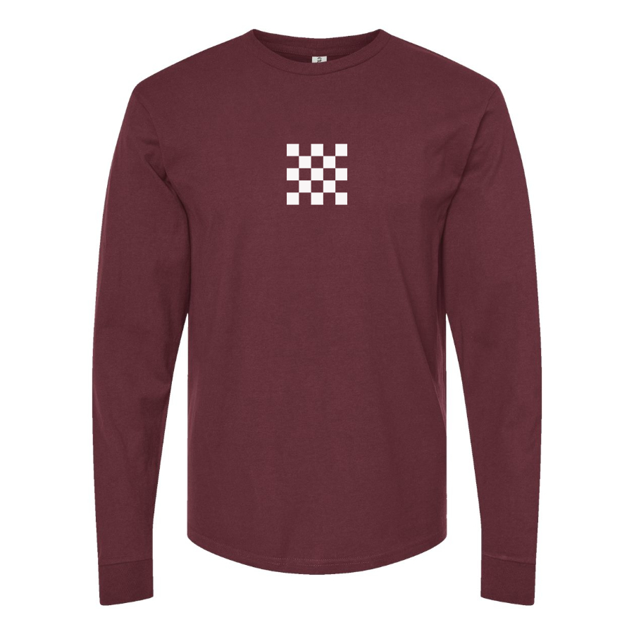 Men's Checker Motors Corporation Logo Long Sleeve T-Shirt