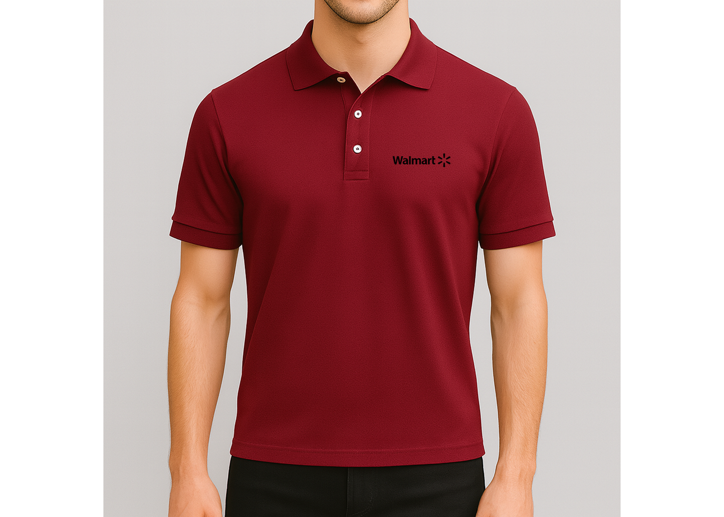 Men's Walmart Logo Dry Blend Polo