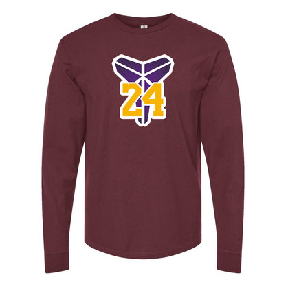 Men's Kobe Bryant Mamba 24 Long Sleeve T-Shirt