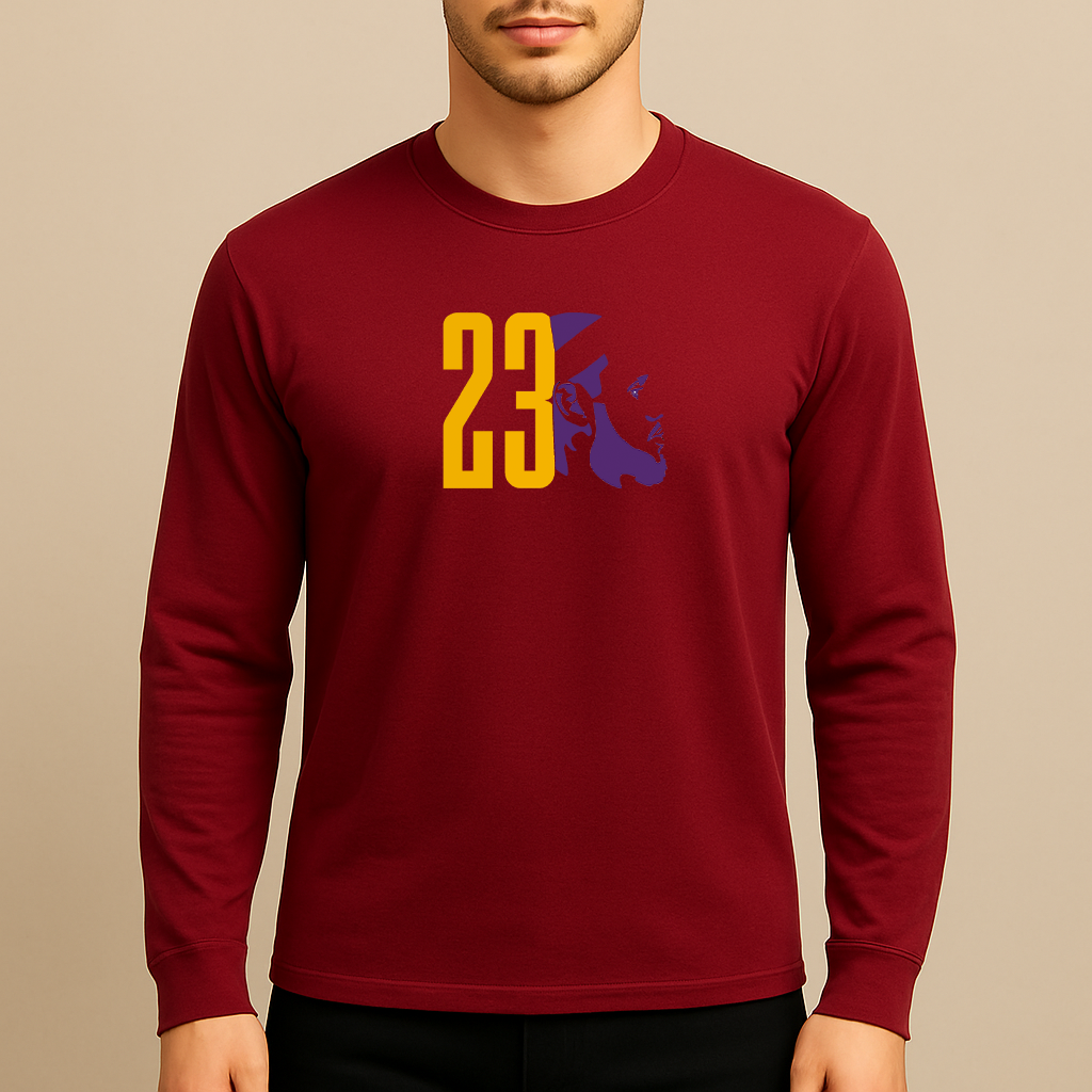 Men's Lebron James 23 Sports Long Sleeve T-Shirt