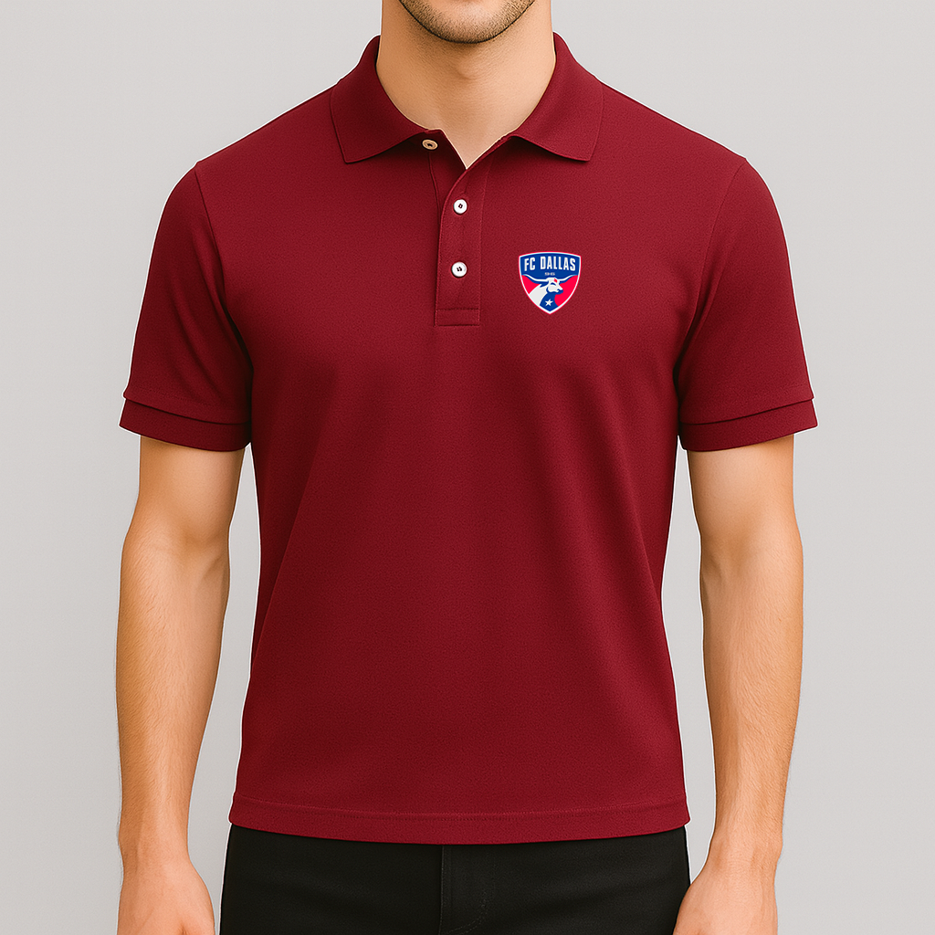 Men's FC Dallas Soccer Logo Dry Blend Polo