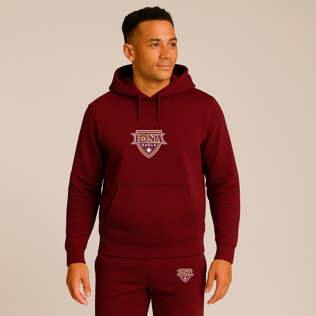 Men's Iona Gaels Logo Hoodie Joggers Set
