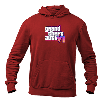 Men's GTA 6 Grand Theft Auto VI Pullover Hoodie Game
