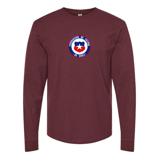 Men's Chile National Soccer Team  Long Sleeve T-Shirt