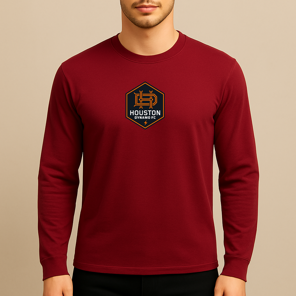 Men's Houston Dynamo FC Soccer Long Sleeve T-Shirt