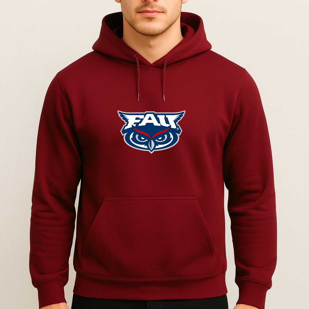 Men's Florida Atlantic Owls Logo Pullover Hoodie