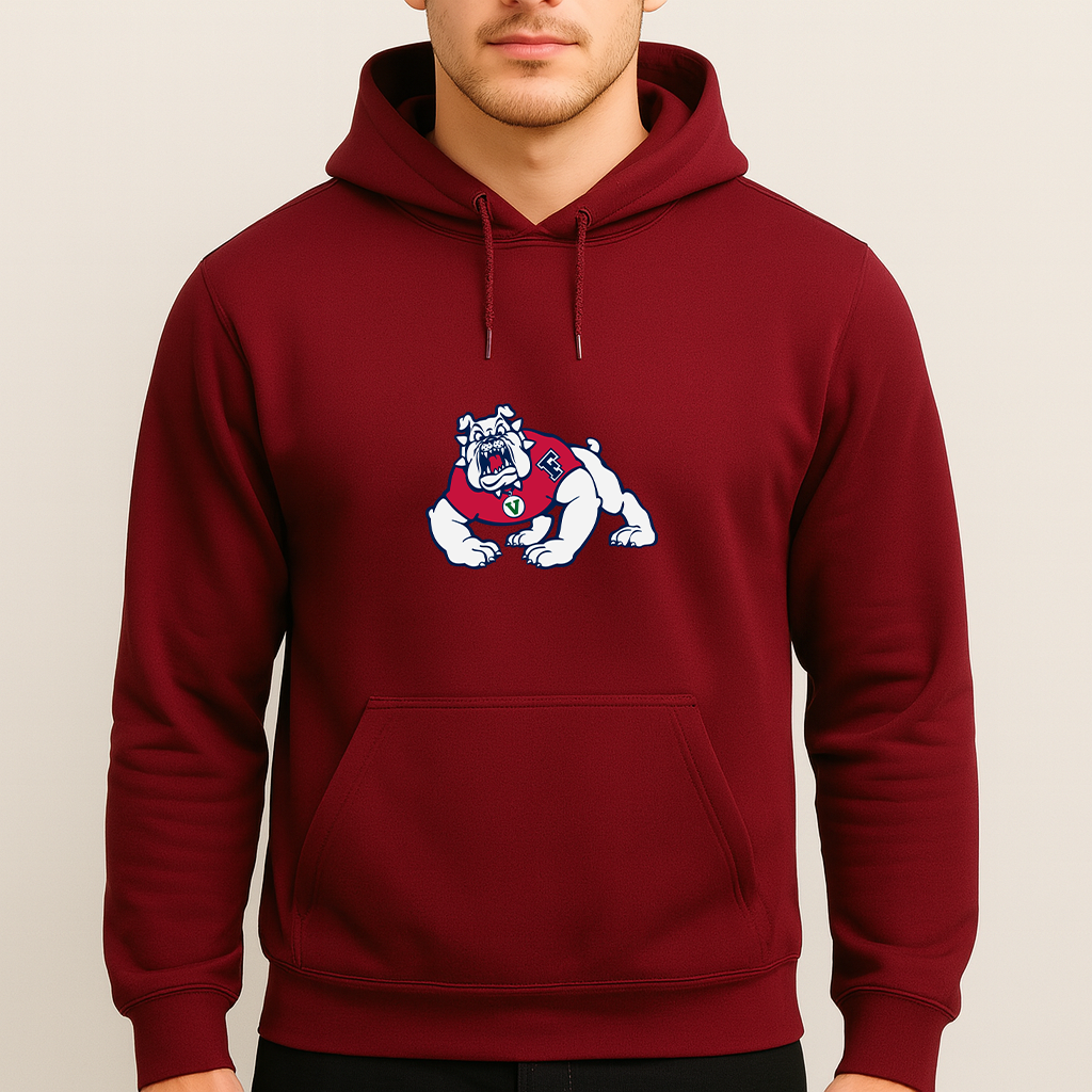 Men's Fresno State Bulldogs Logo Pullover Hoodie