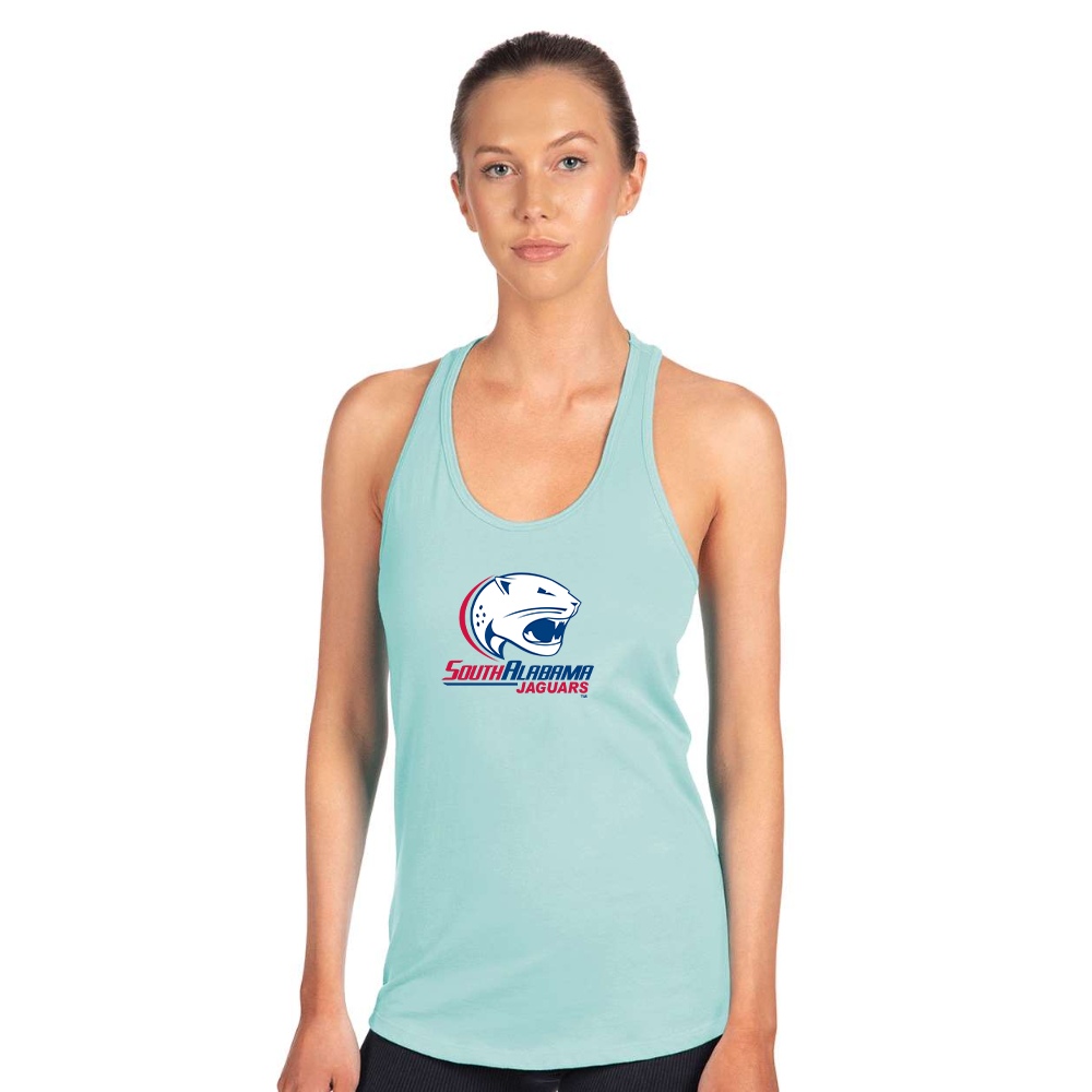 Women's South Alabama Jaguars Logo Next Level Ideal Racerback Tank