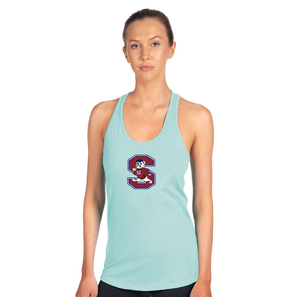 Women's South Carolina State Bulldogs Logo Next Level Ideal Racerback Tank