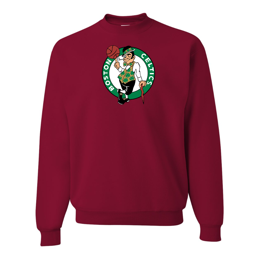 Men's Boston Celtics Logo  JERZEES NuBlend Crewneck Sweatshirt