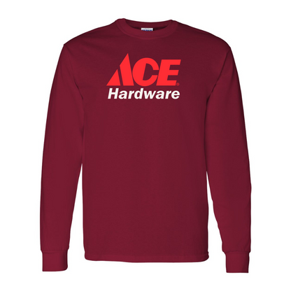 Men's ACE Hardware Logo Gildan Heavy Cotton Long Sleeve T-Shirt