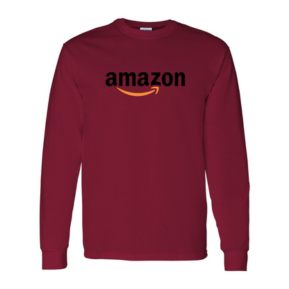 Men's Amazon Logo Gildan Heavy Cotton Long Sleeve T-Shirt