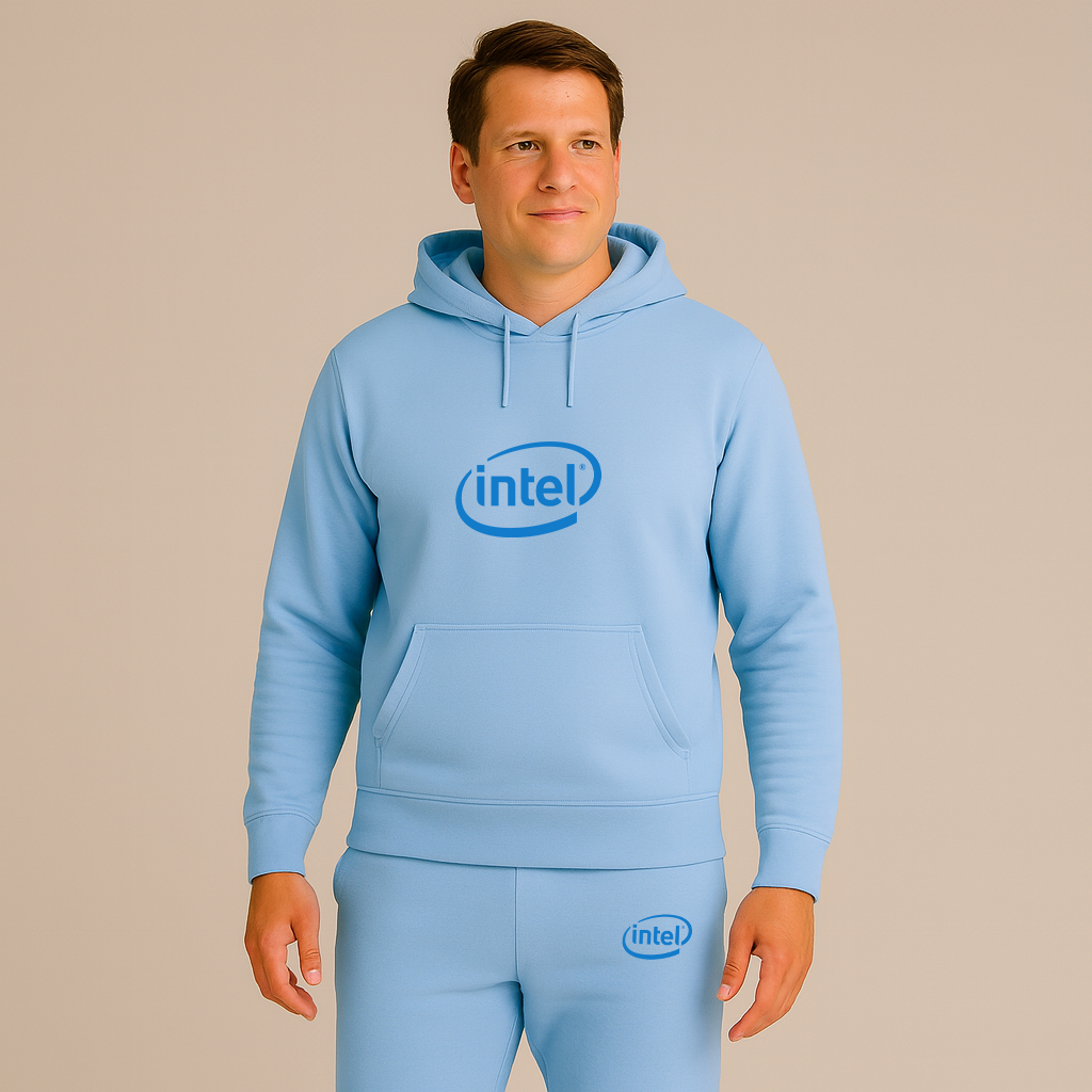 Men's Intel Logo Hoodie Joggers Set