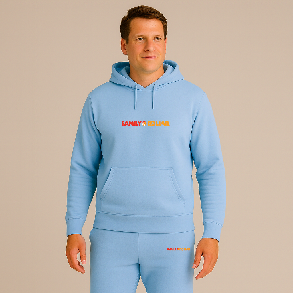 Men's Family Dollar Logo Hoodie Joggers Set