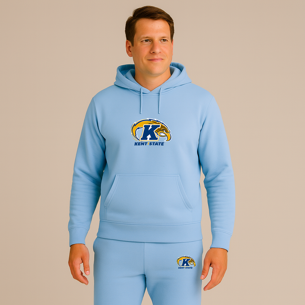 Men's Kent State Golden Flashes Logo Hoodie Joggers Set