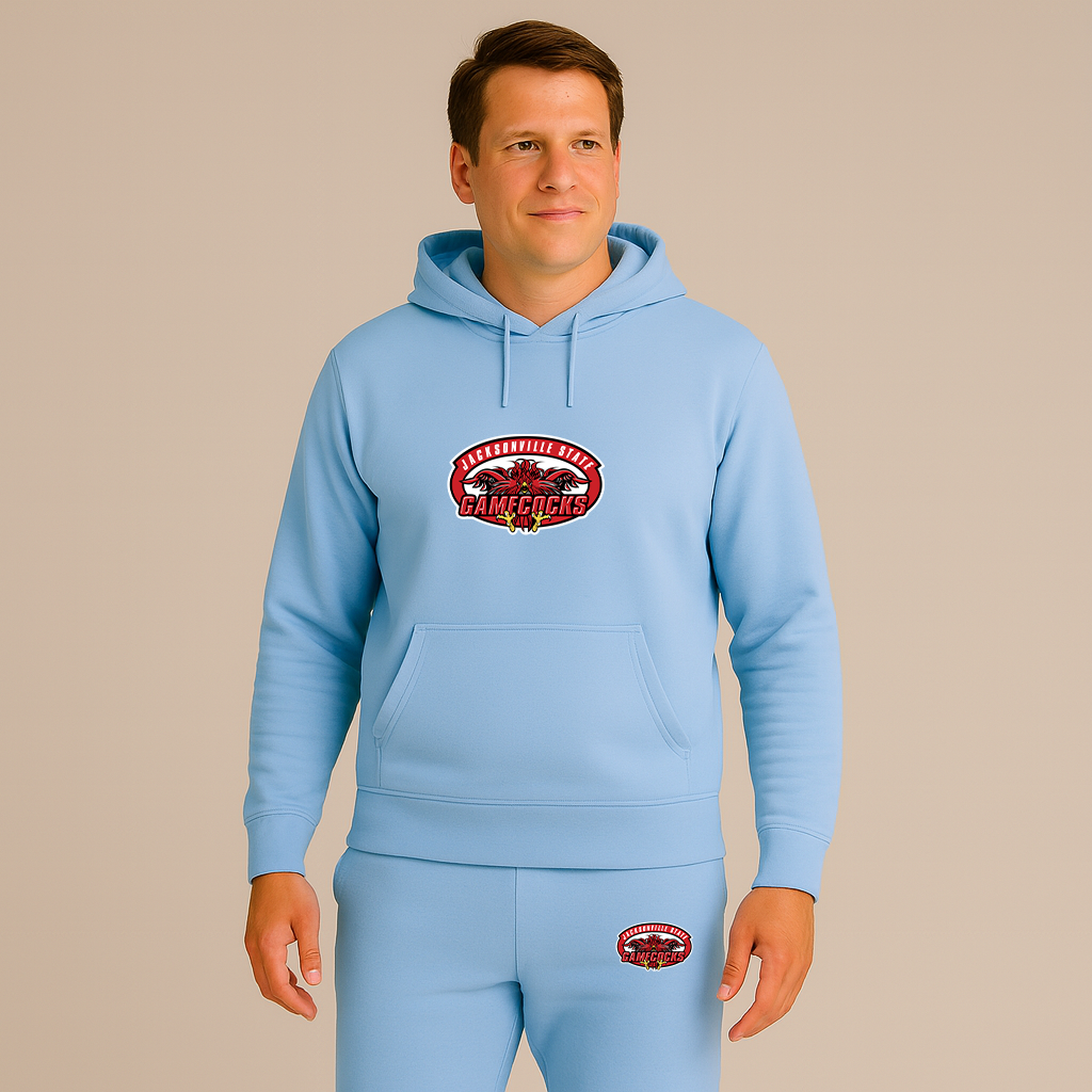 Men's Jacksonville State Gamecocks Logo Hoodie Joggers Set