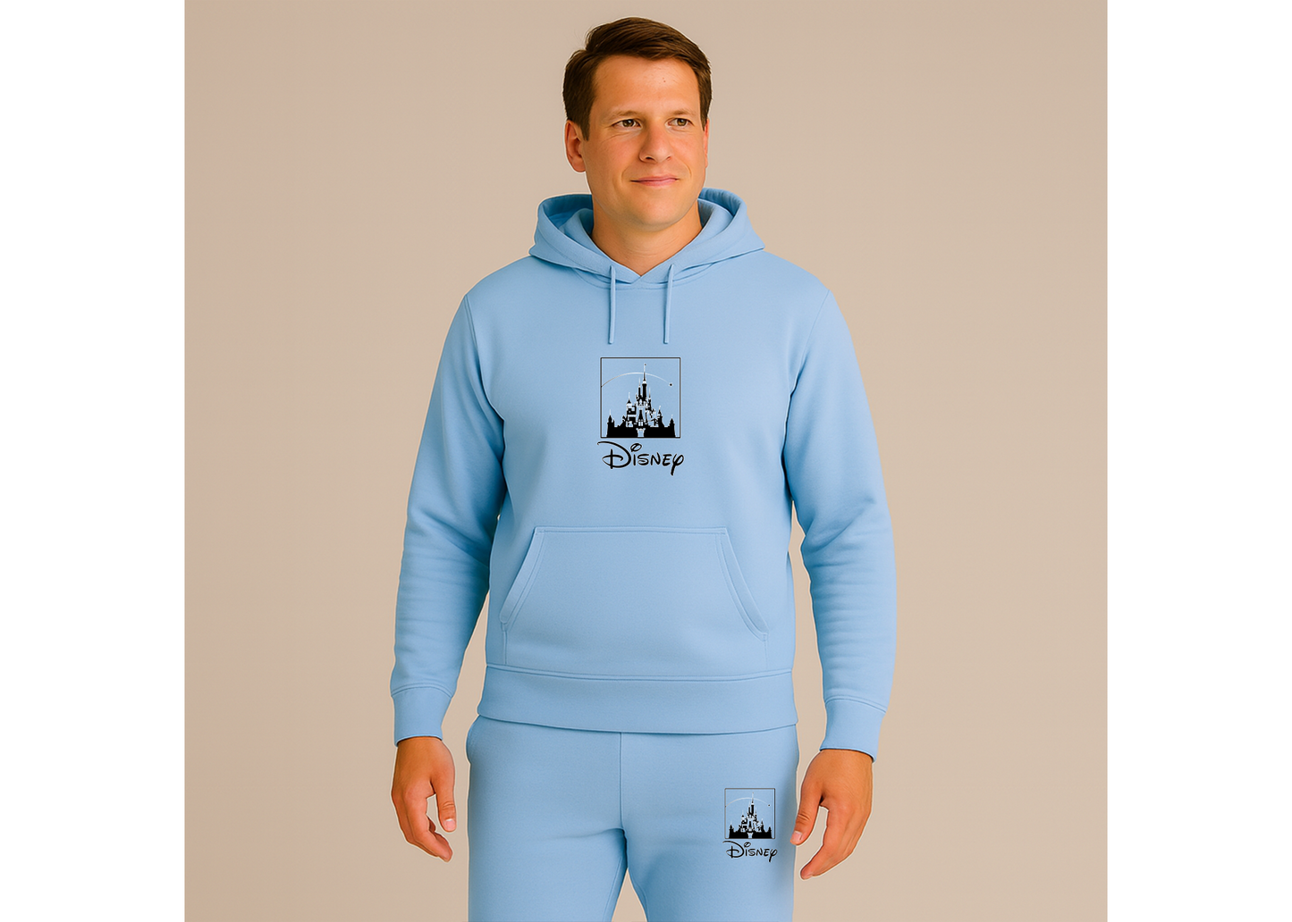 Men's Walt Disney Cartoon Hoodie Joggers Set