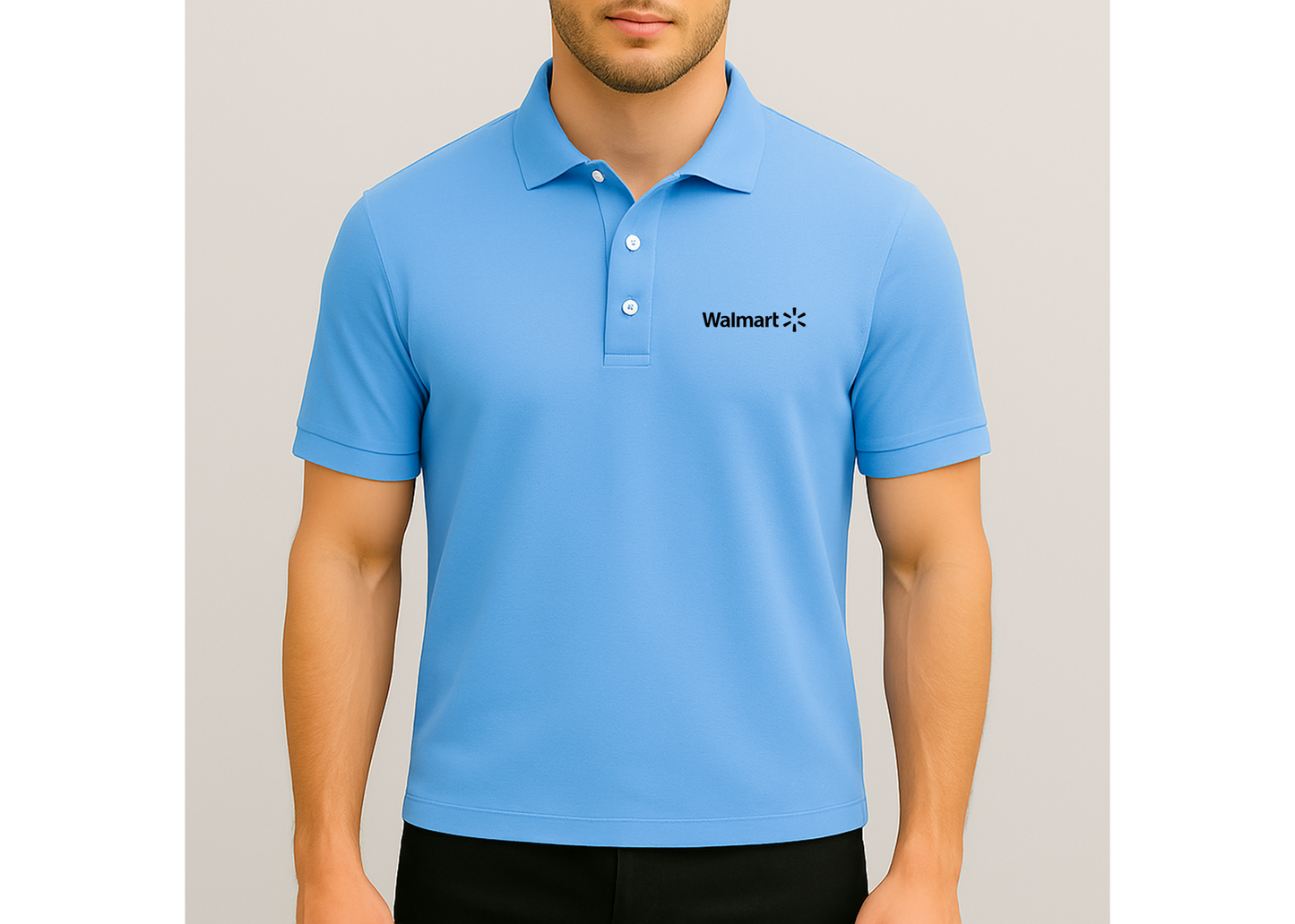 Men's Walmart Logo Dry Blend Polo