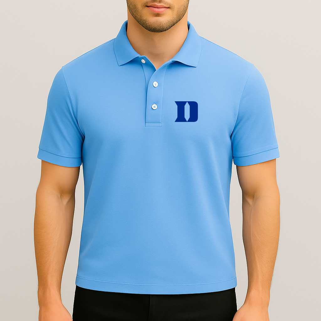 Men's Duke Blue Devils Logo Dry Blend Polo