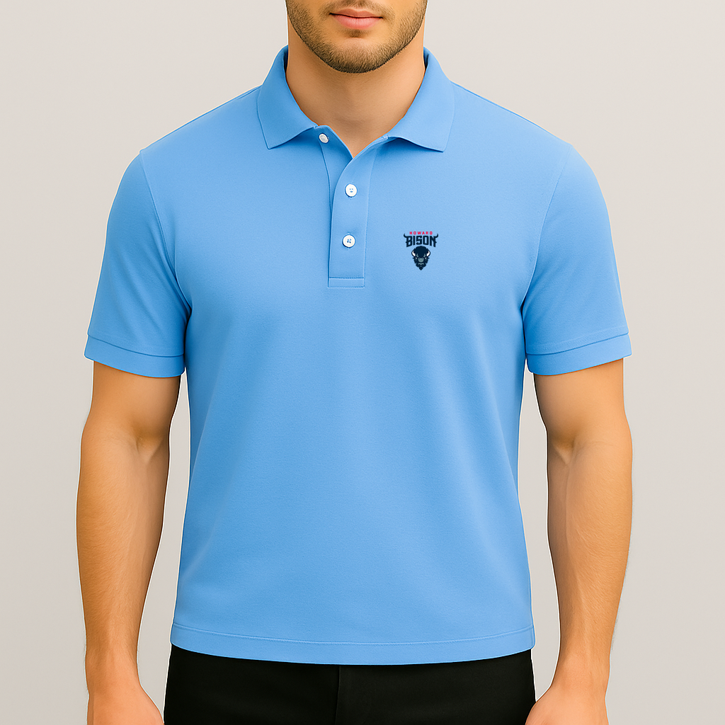 Men's Howard Bison Logo Dry Blend Polo