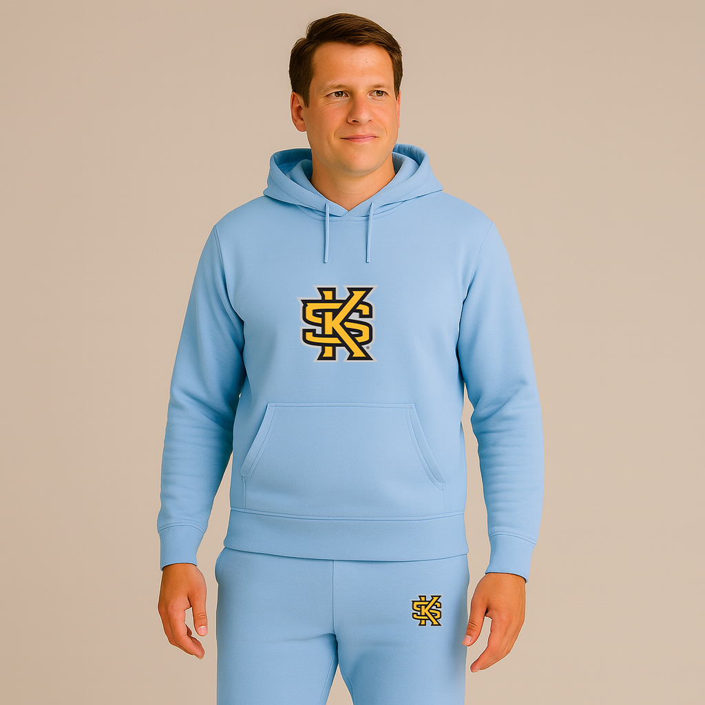 Men's Kennesaw State Owls Logo Hoodie Joggers Set
