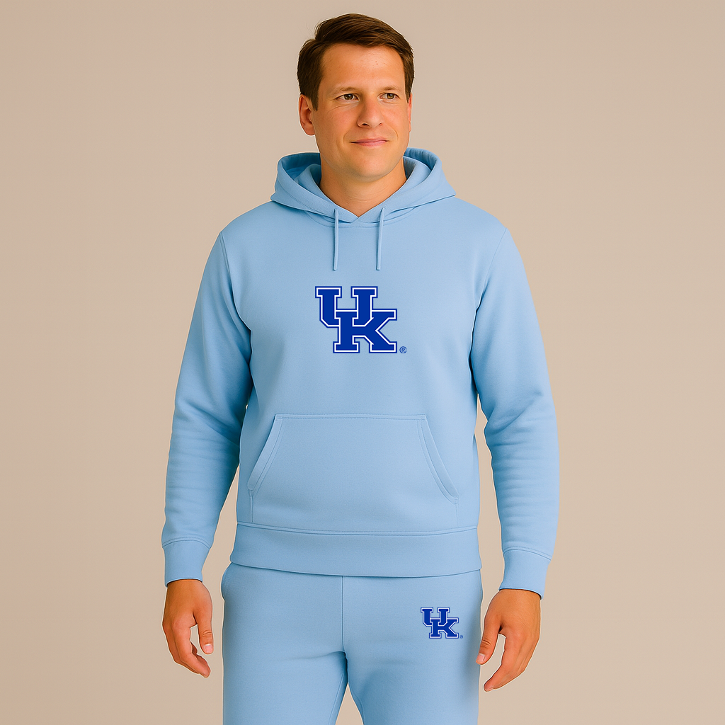 Men's Kentucky Wildcats Logo Hoodie Joggers Set
