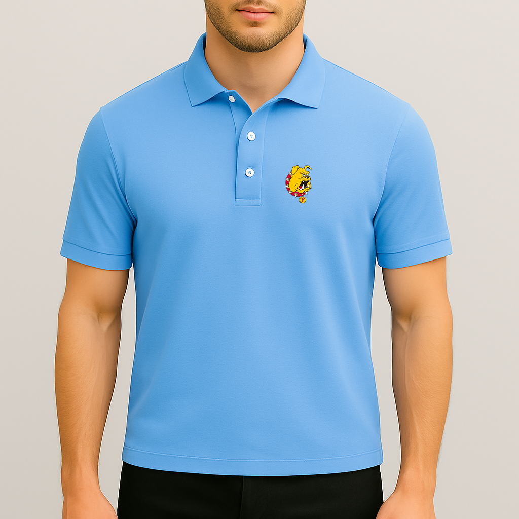 Men's Ferris State Bulldogs Logo Dry Blend Polo