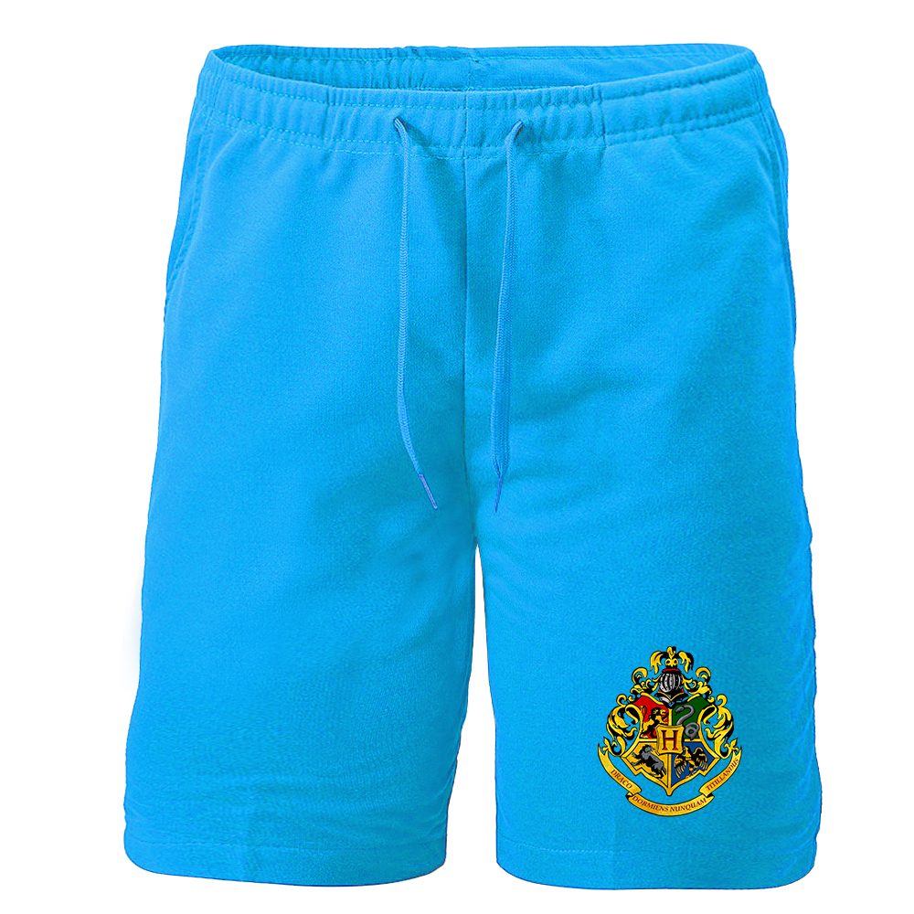 Men's Hogwarts Emblem Harry Potter Movie Athletic Fleece Shorts