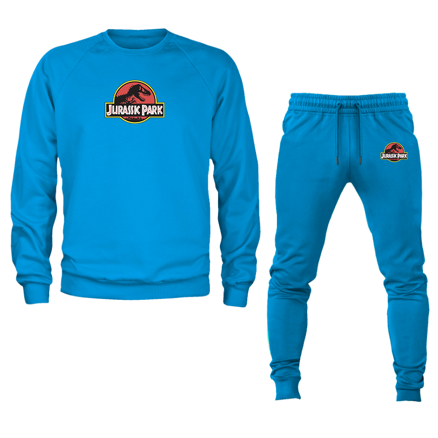Men's Jurassic Park Movie Crewneck Sweatshirt Joggers Suit