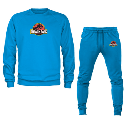 Men's Jurassic Park Movie Crewneck Sweatshirt Joggers Suit
