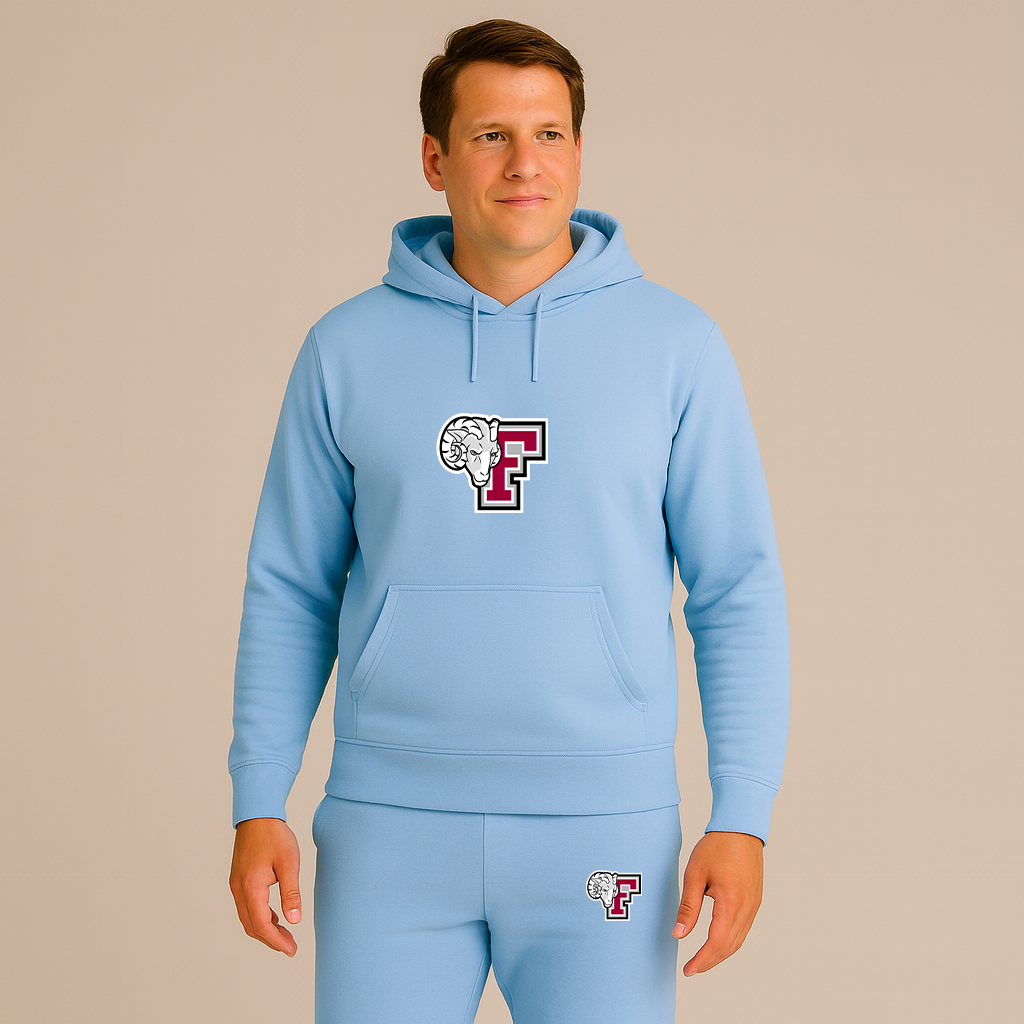 Men's Fordham Rams Logo Hoodie Joggers Set
