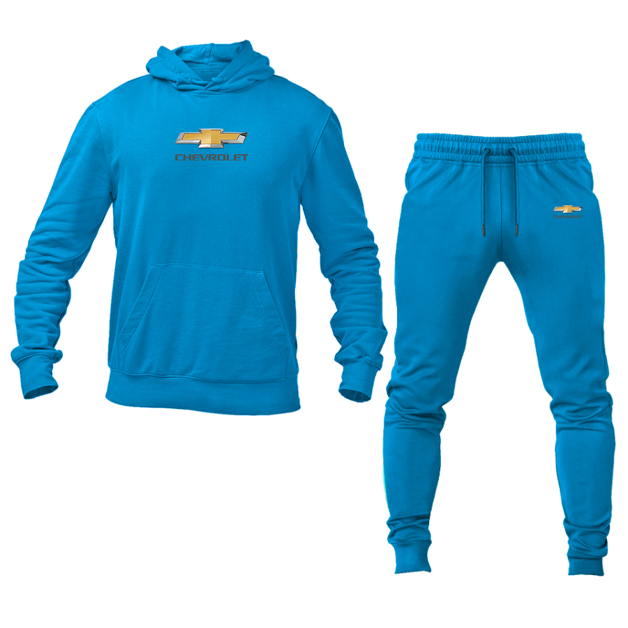 Men's Chevrolet Logo Hoodie Joggers Set