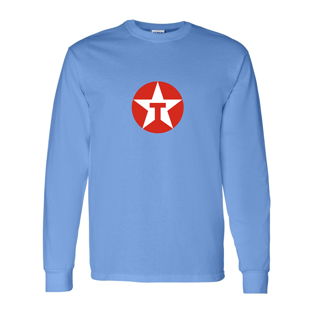 Men's Texaco Logo Gildan Heavy Cotton Long Sleeve T-Shirt