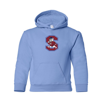 Youth South Carolina State Bulldogs Logo Gildan Heavy Blend  Hooded Sweatshirt