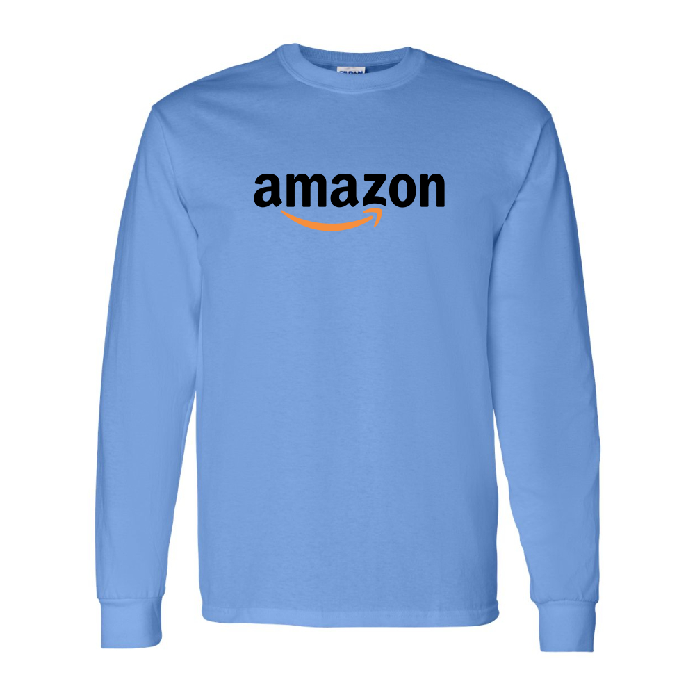 Men's Amazon Logo Gildan Heavy Cotton Long Sleeve T-Shirt