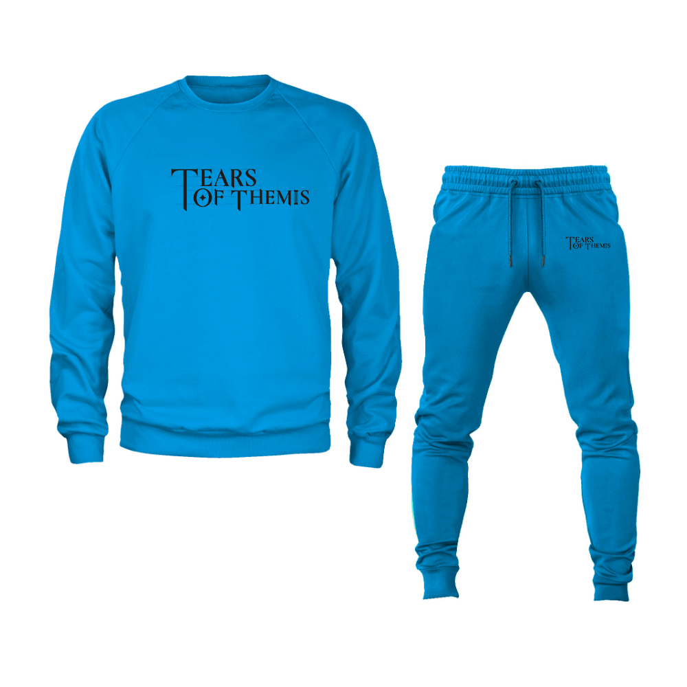 Men's Tear Of Themis Logo Crewneck Sweatshirt Joggers Suit