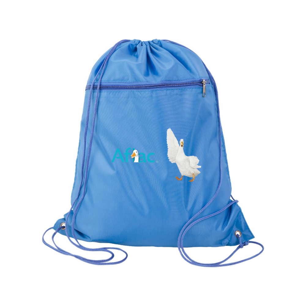 Aflac Logo and Duck Q-Tees - Polyester Cinchpack
